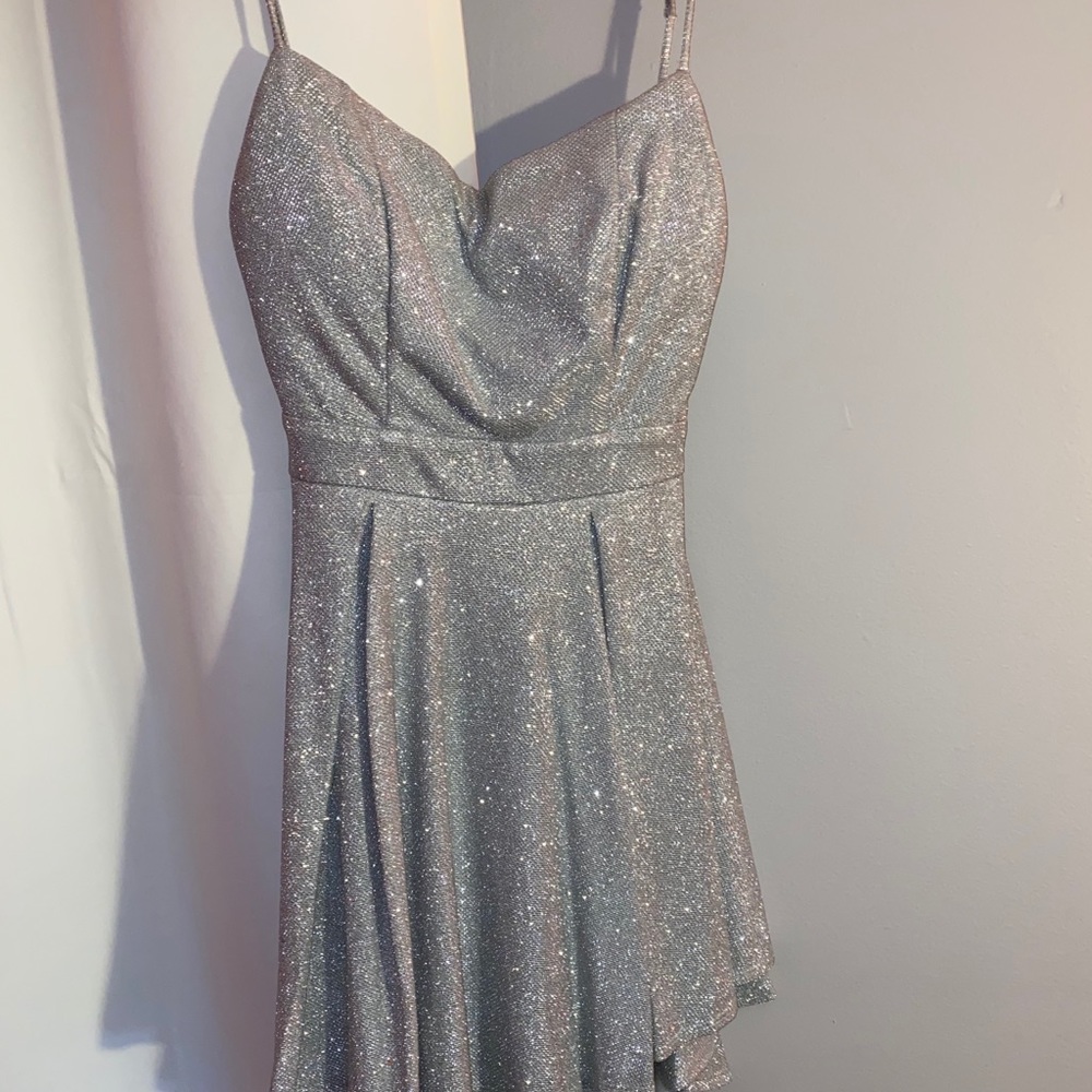 Silver Glitter Dress